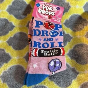 NWT Tootsie Pop Drops Crew Socks ONE SIZE